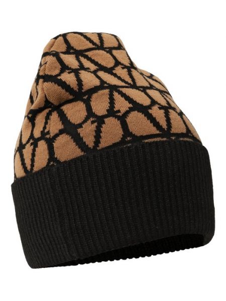 Кашемировая шапка Valentino коричневая
