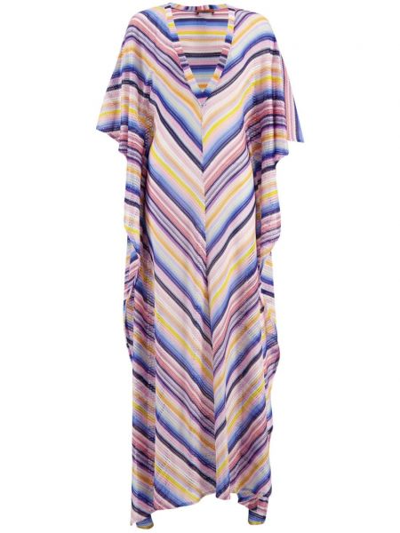 Rochie tip cămașă de plajă Missoni roz