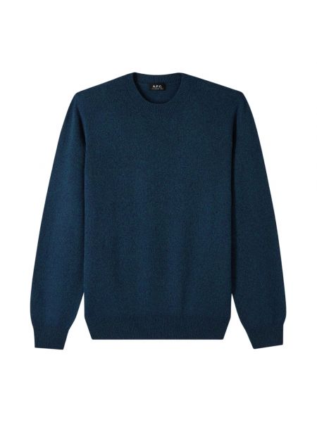 Sweter z wełny merino A.p.c. niebieski