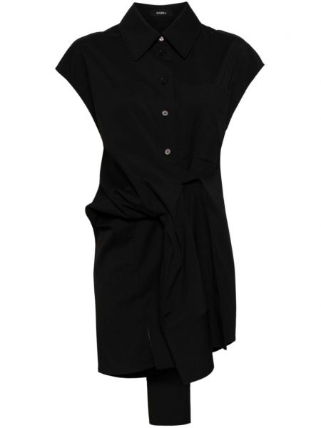 Φόρεμα με γιακά Goen.j μαύρο