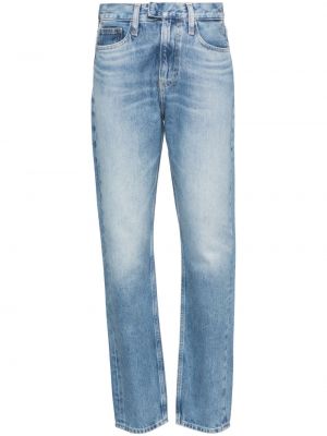 Bombažne slim fit skinny fit kavbojke Calvin Klein Jeans modra