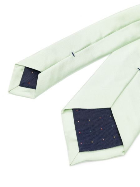 Dryžuotas šilkinis kaklaraištis Paul Smith žalia