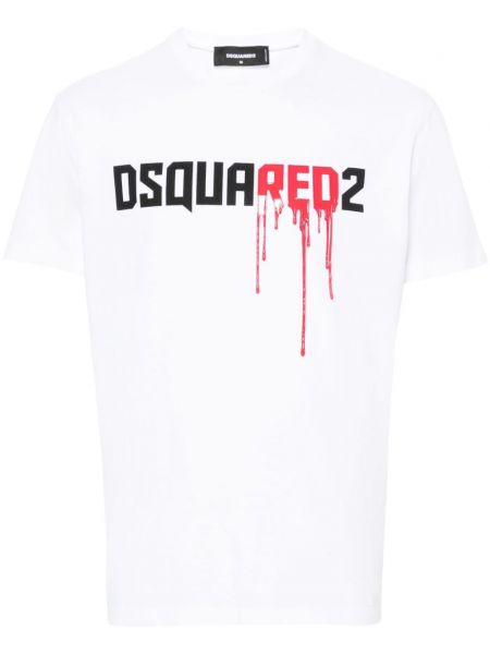 Kokvilnas t-krekls ar apdruku Dsquared2