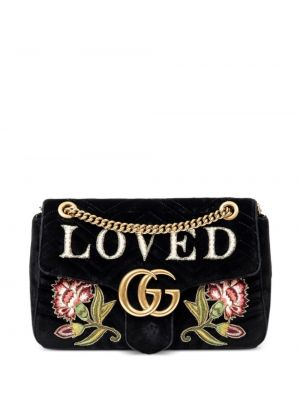 Sametová kabelka Gucci Pre-owned