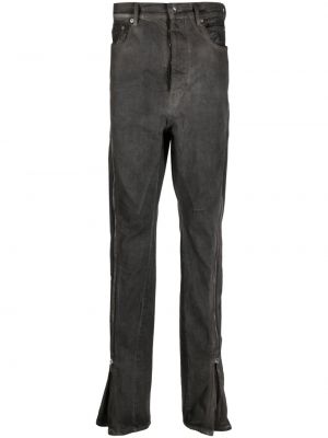 Straight jeans aus baumwoll ausgestellt Rick Owens Drkshdw grau