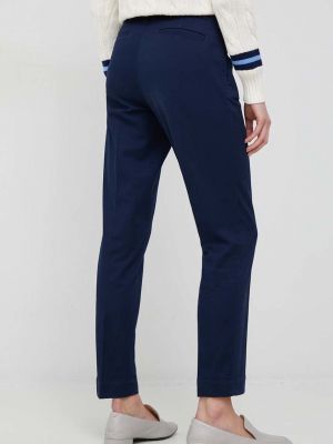 Jednobarevné kalhoty s vysokým pasem Polo Ralph Lauren