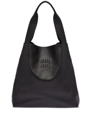 Δερμάτινη τσάντα shopper Miu Miu