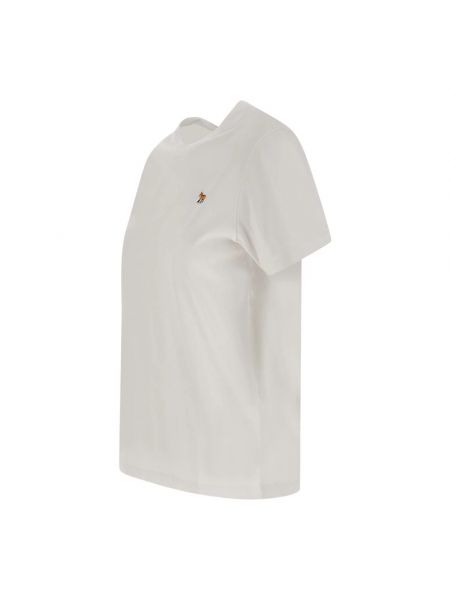 Camiseta de algodón Maison Kitsuné blanco