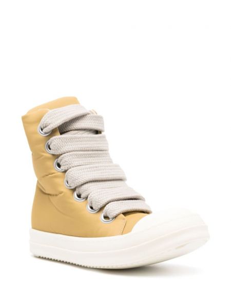 Sneakersy sznurowane koronkowe Rick Owens Drkshdw żółte