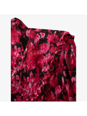 Блузка в цветочек с принтом Ikks розовая
