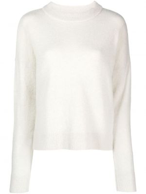 Пуловер с кръгло деколте Alysi бяло