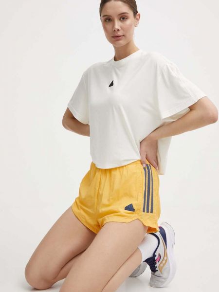 Шорти з аплікацією Adidas жовті
