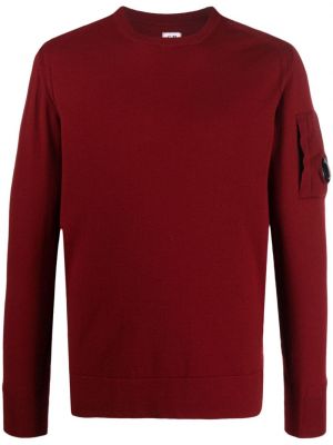 Плетен пуловер C.p. Company червено