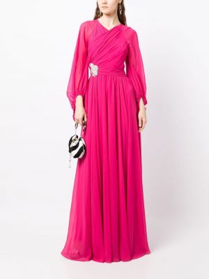 Křišťálové večerní šaty Sachin & Babi růžové