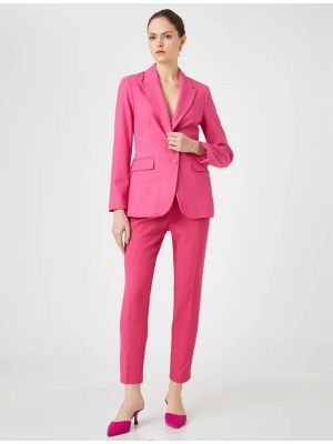 Klasické kalhoty Koton růžové