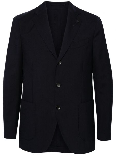 Uld blazer Lardini blå