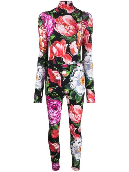 Trykt floral body Dolce & Gabbana svart