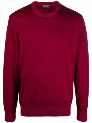 Maglione con scollo tondo Dondup rosso