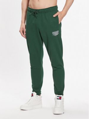 Анцуг slim Tommy Jeans зелено