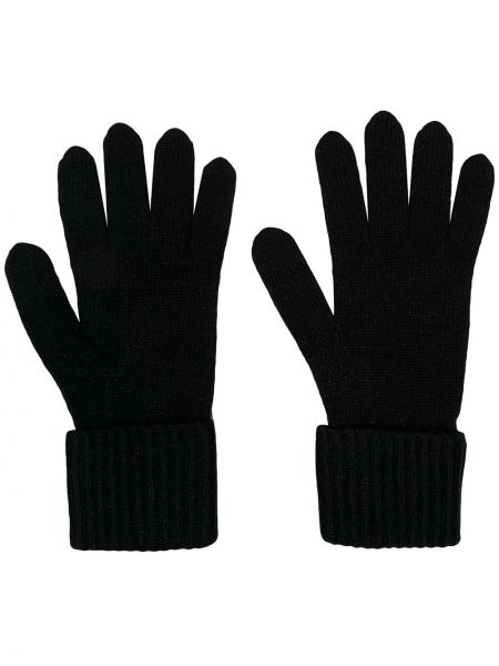 Πλεκτά γάντια N.peal μαύρο