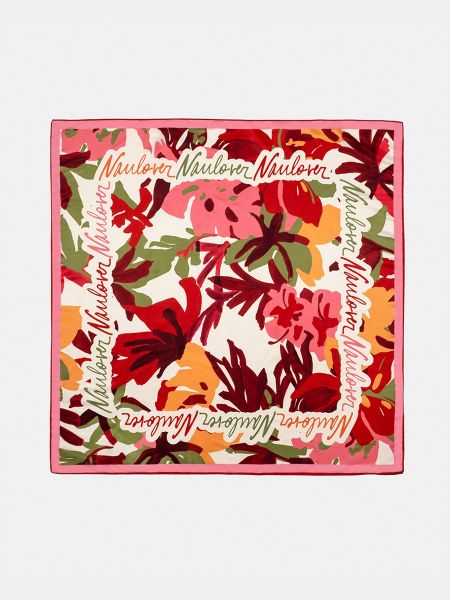 Pañuelo de flores con estampado Naulover rosa