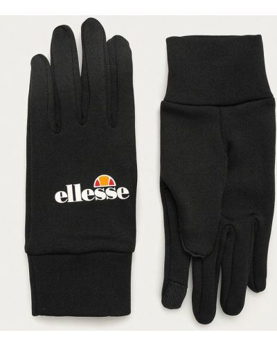 Czarne rękawiczki Ellesse