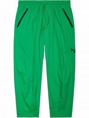 Укороченные брюки Y-3, зеленые