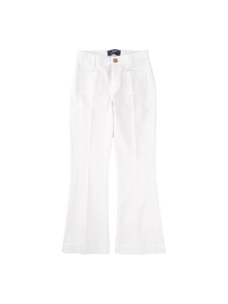 Spodnie relaxed fit Seafarer białe