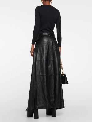 Falda larga Balenciaga negro