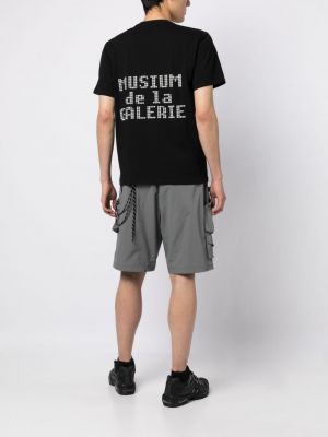 T-shirt aus baumwoll mit print Musium Div. schwarz