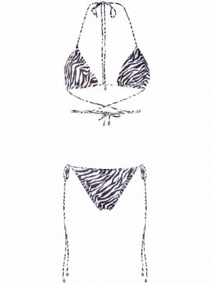 Bikini ar apdruku ar zebras rakstu Manokhi