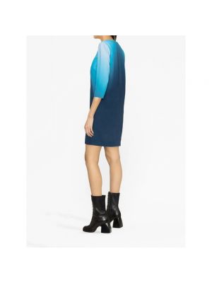 Mini vestido con estampado con efecto degradado Ermanno Scervino azul