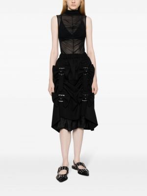 Vlněné sukně Noir Kei Ninomiya černé