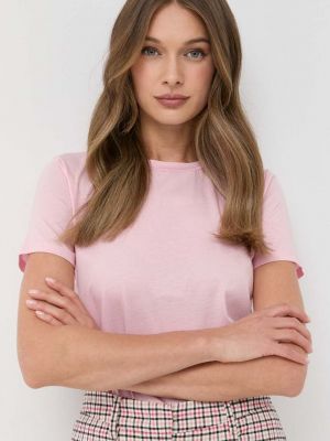 Памучна тениска Marella розово