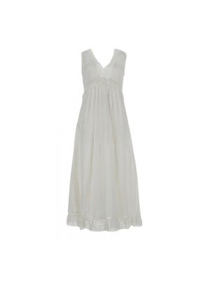 Sukienka długa koronkowa See By Chloe biała
