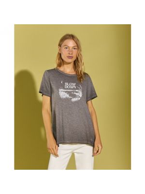 Camiseta de algodón con estampado Southern Cotton gris