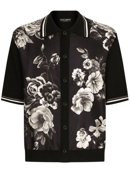 Košulja s cvjetnim printom s printom Dolce & Gabbana