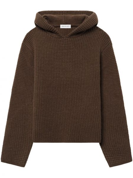 Vilnonis džemperis su gobtuvu iš merino vilnos John Elliott ruda