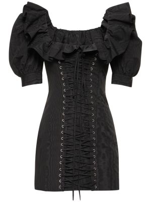 Mini vestido Alessandra Rich negro