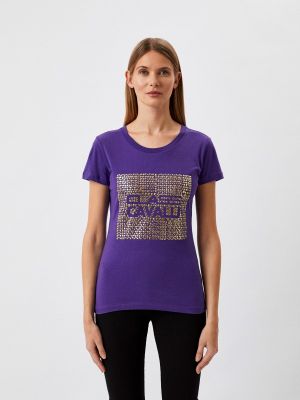 Фиолетовая футболка Cavalli Class