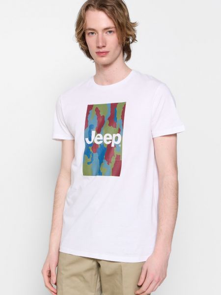 Biała koszulka Jeep