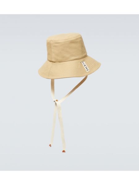 Kožený klobúk Loewe béžová