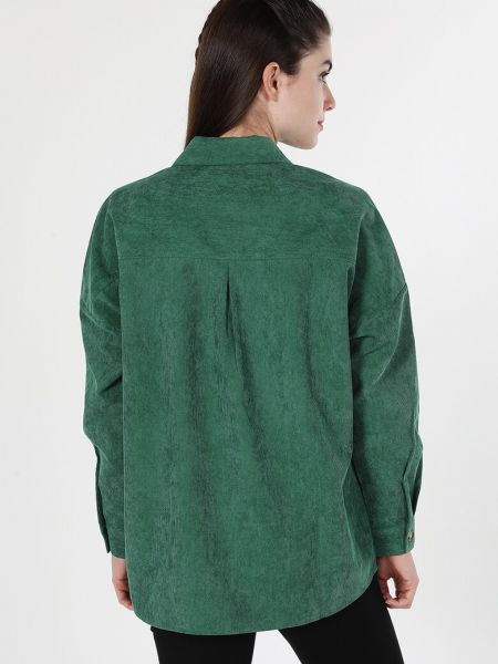 Рубашка с карманами Colin's зеленая