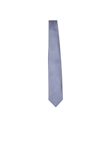 Jedwabny krawat Brioni niebieski