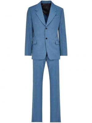 Vlněný oblek Ferragamo modrý