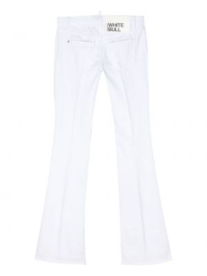 Jeans large Dsquared2 blanc