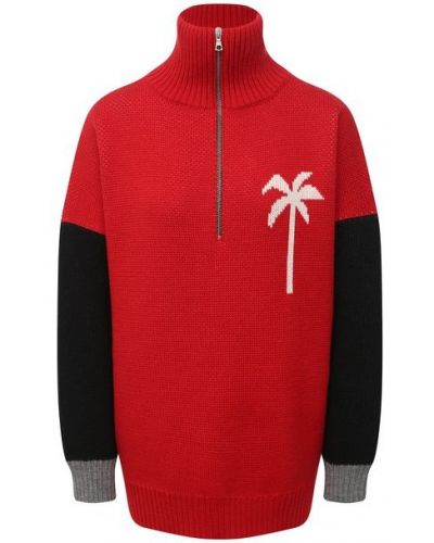 Шерстяной свитер Palm Angels, красный