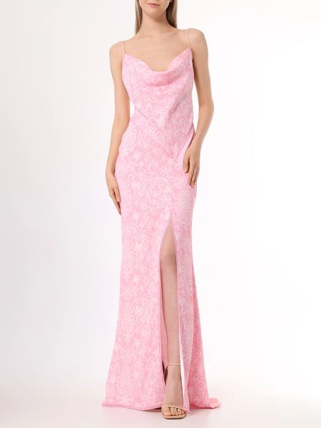 Коктейльное платье с принтом Les Archives розовое