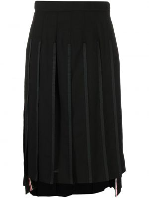 Plisirana suknja Thom Browne crna