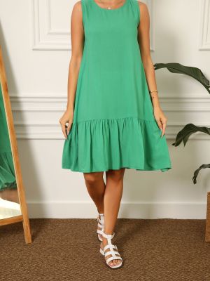 Αμάνικο φόρεμα Armonika πράσινο